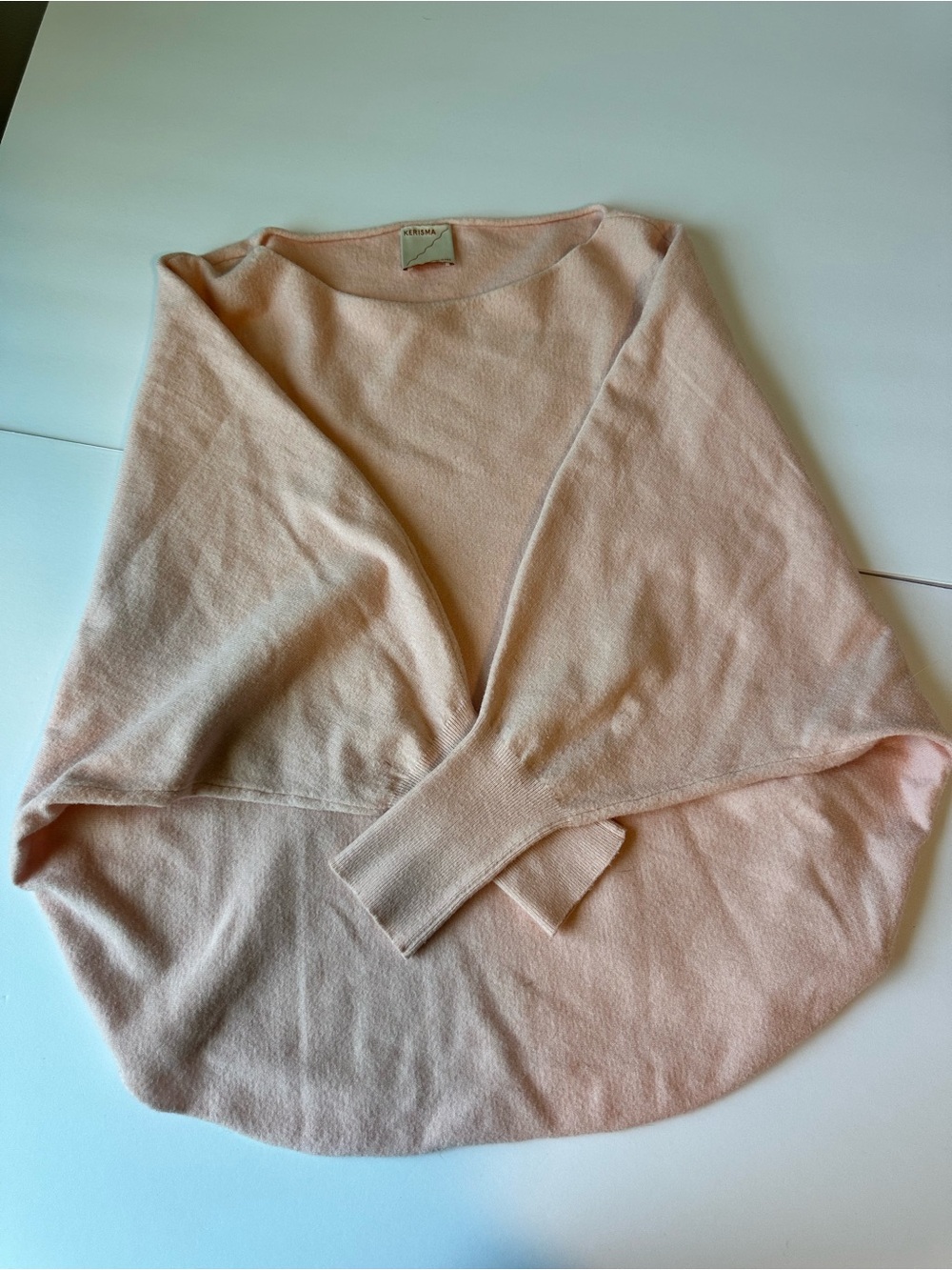 Dolman sweater in baby pink by Kerisma